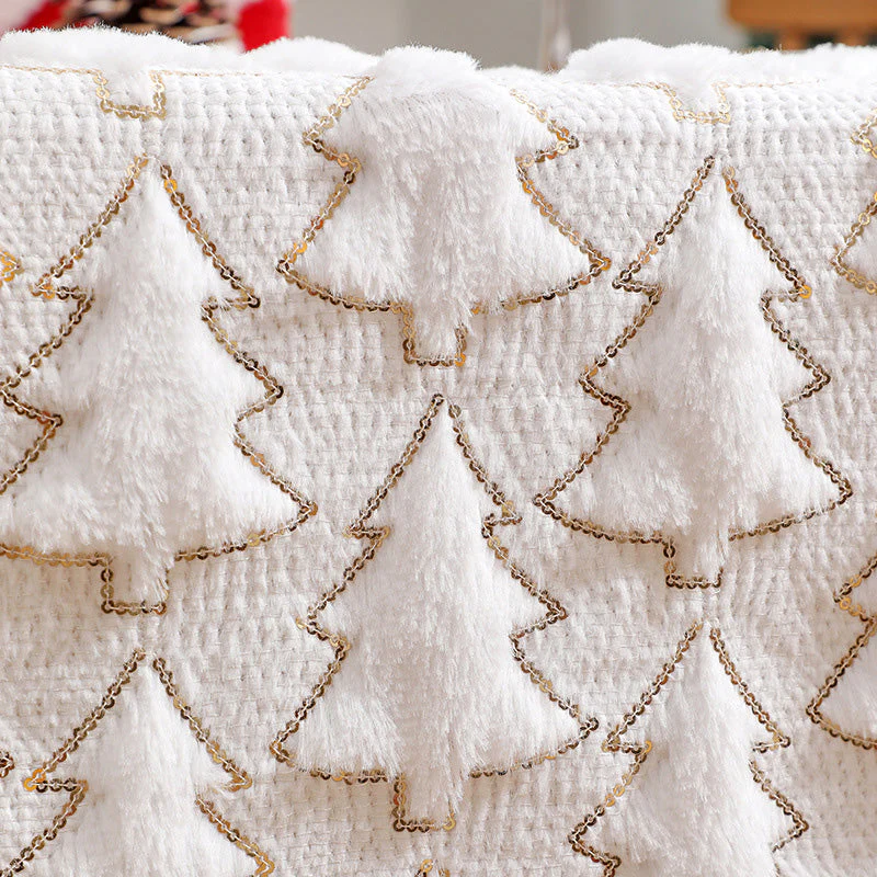 📢📢50% DE RÉDUCTION !!! 🎅Chemin de table en peluche douce en forme d'arbre de Noël - Image 3