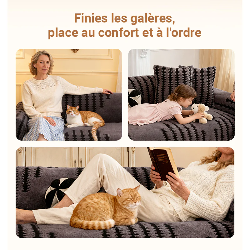 📢📢50% DE RÉDUCTION !!!✨Housse de canapé douce et antidérapante en peluche - Image 3