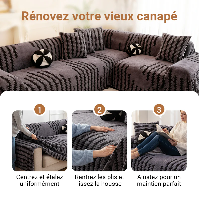 📢📢50% DE RÉDUCTION !!!✨Housse de canapé douce et antidérapante en peluche - Image 5