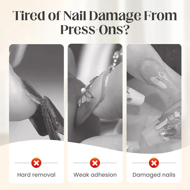📢📢50 % de réduction !!!🎅Gel adhésif solide pour faux ongles à coller - Image 5