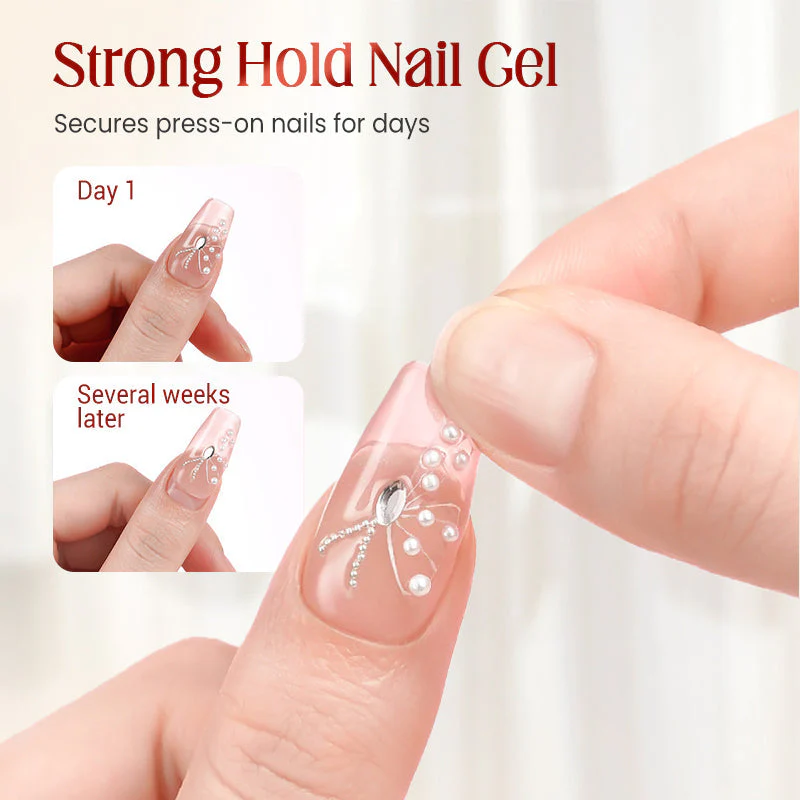 📢📢50 % de réduction !!!🎅Gel adhésif solide pour faux ongles à coller - Image 6