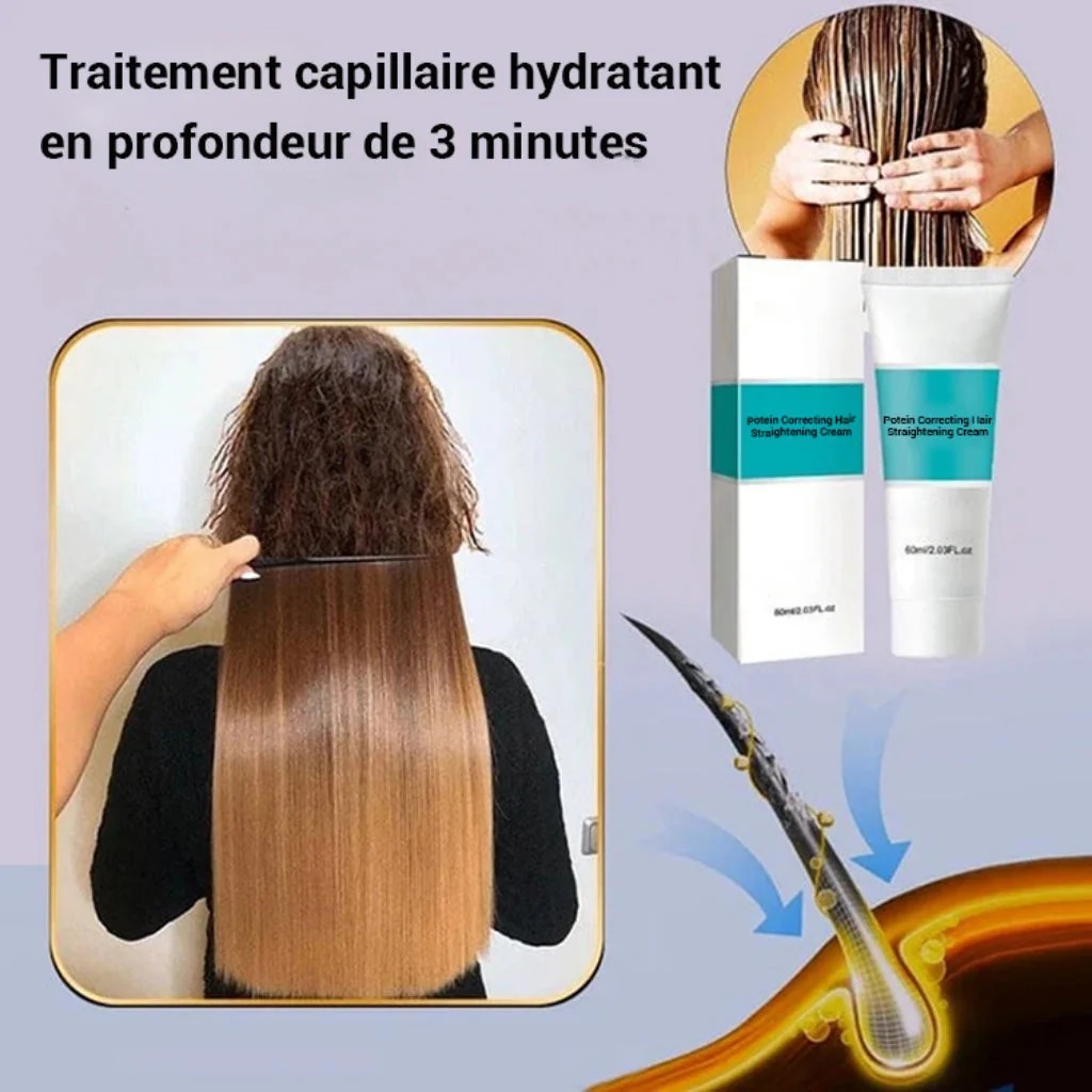 💞 Crème Lissante Soin à la Soie & Kératine – Achetez-en 2, Obtenez-en 1 Gratuit ! ✨💇♀️ - Image 2