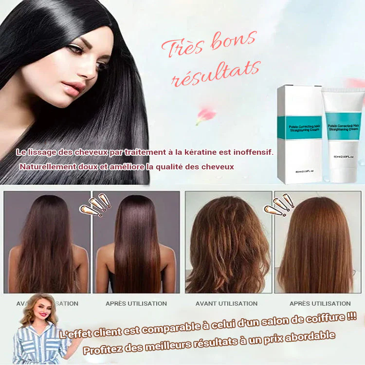 💞 Crème Lissante Soin à la Soie & Kératine – Achetez-en 2, Obtenez-en 1 Gratuit ! ✨💇♀️ - Image 5