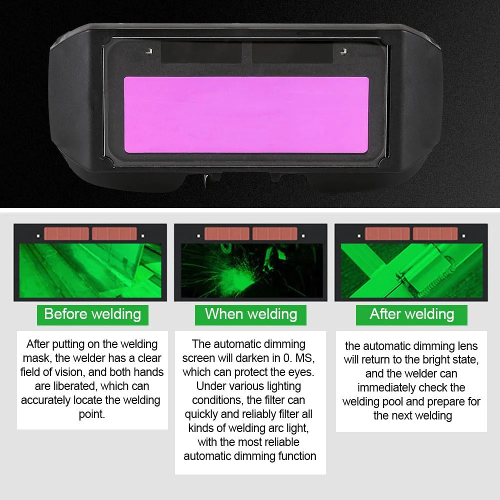 📢📢50 % de réduction !! ⏰Lunettes de Soudage à Obscurcissement Automatique - Image 8