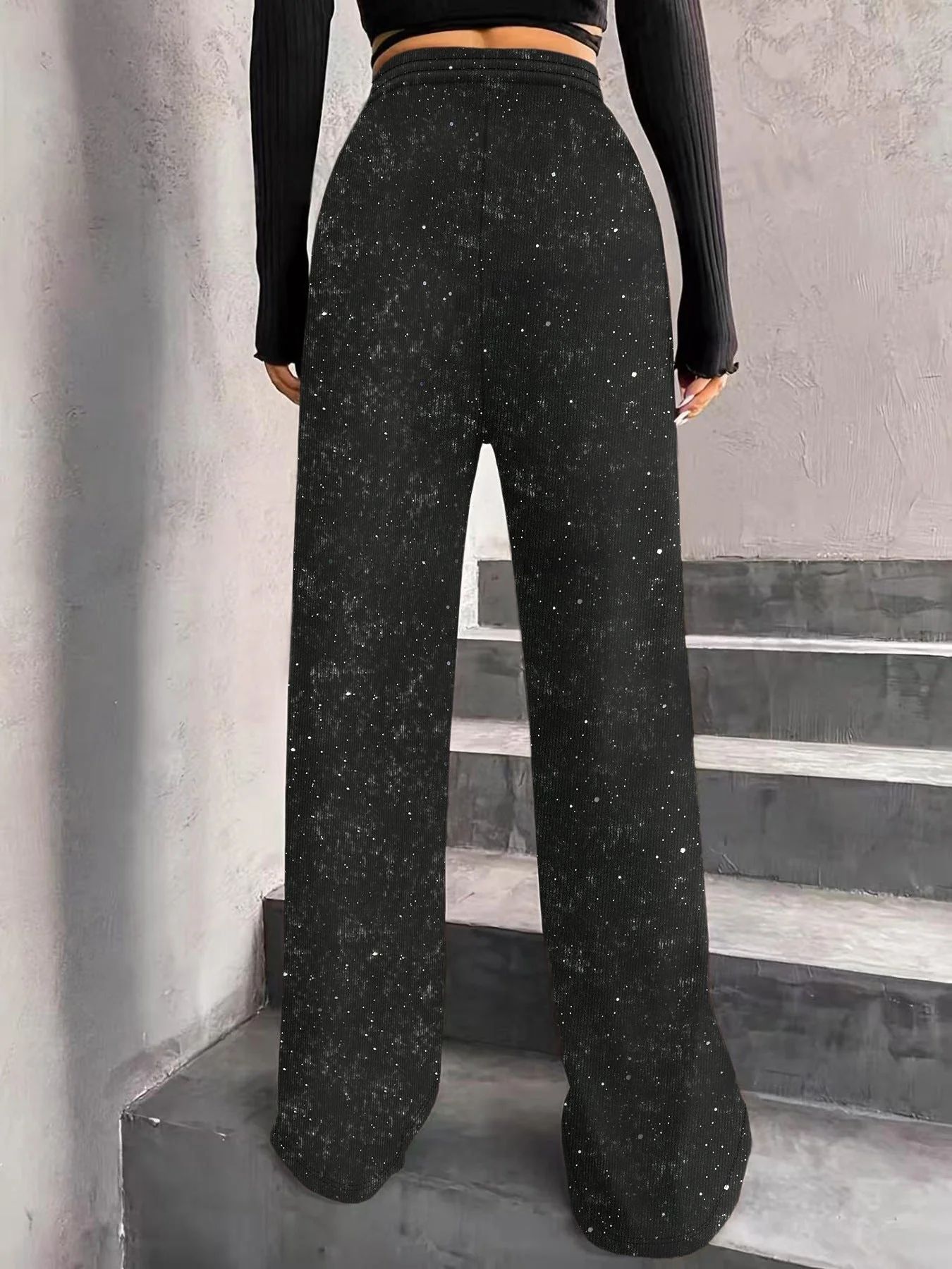 📢📢60 % de réduction !!! ✨👖Pantalon Large à Paillettes Femme💥Éclat de Fête & Confort Garanti ✨ - Image 6