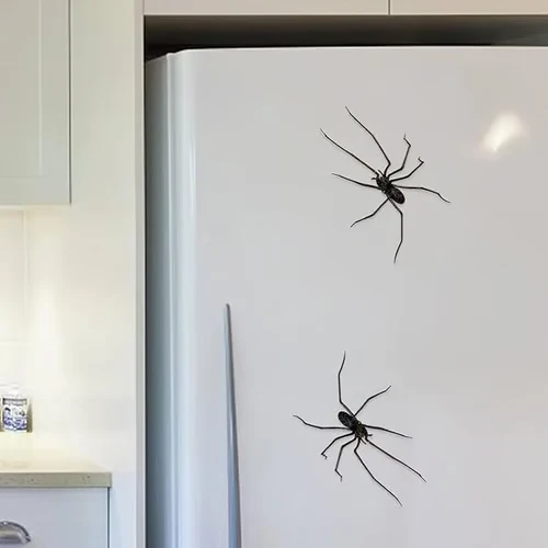 📢📢50 % de réduction !! ⏰Aimant araignée pour réfrigérateur🎁Aimants araignées réalistes, pour réfrigérateur, porte de garage ou voiture - Image 5