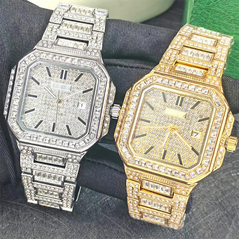 📢📢50% de réduction ! ⏰❤️Meilleur cadeau❤️Montre carrée en strass - Image 2