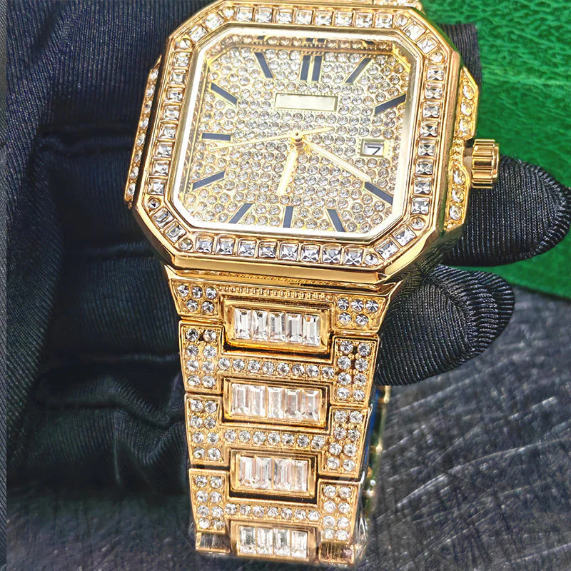 📢📢50% de réduction ! ⏰❤️Meilleur cadeau❤️Montre carrée en strass - Image 6