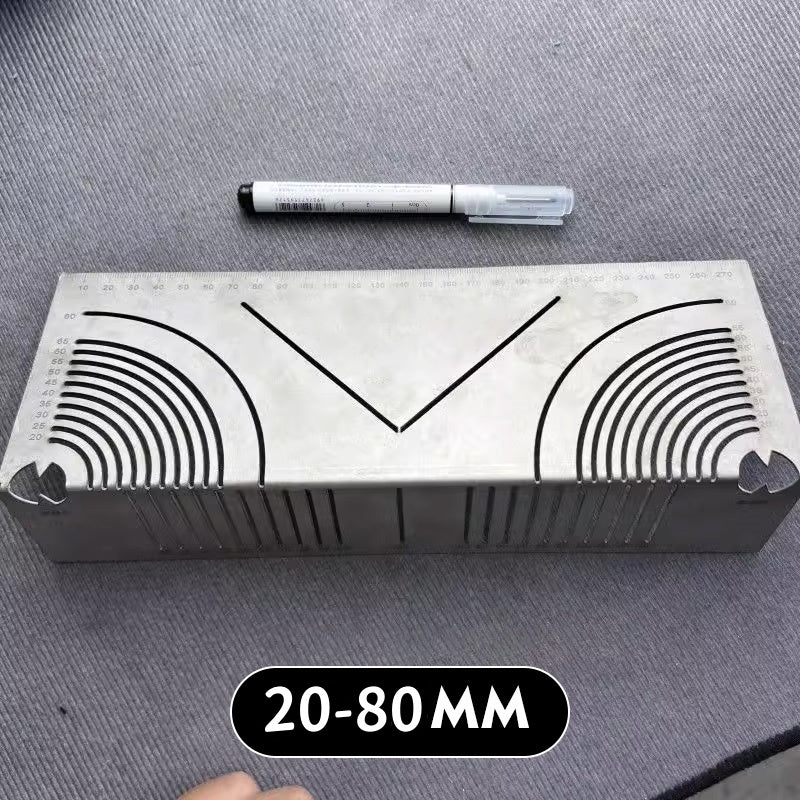 🚀50% de réduction pour une durée limitée🔧Règle de Marquage d'Angle d'Arc Carré en Acier Inoxydable à 90° - Image 10