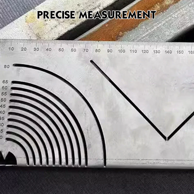🚀50% de réduction pour une durée limitée🔧Règle de Marquage d'Angle d'Arc Carré en Acier Inoxydable à 90° - Image 2