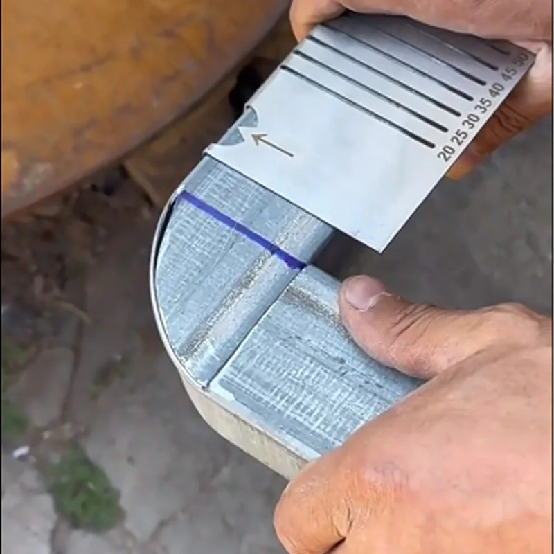 🚀50% de réduction pour une durée limitée🔧Règle de Marquage d'Angle d'Arc Carré en Acier Inoxydable à 90° - Image 7