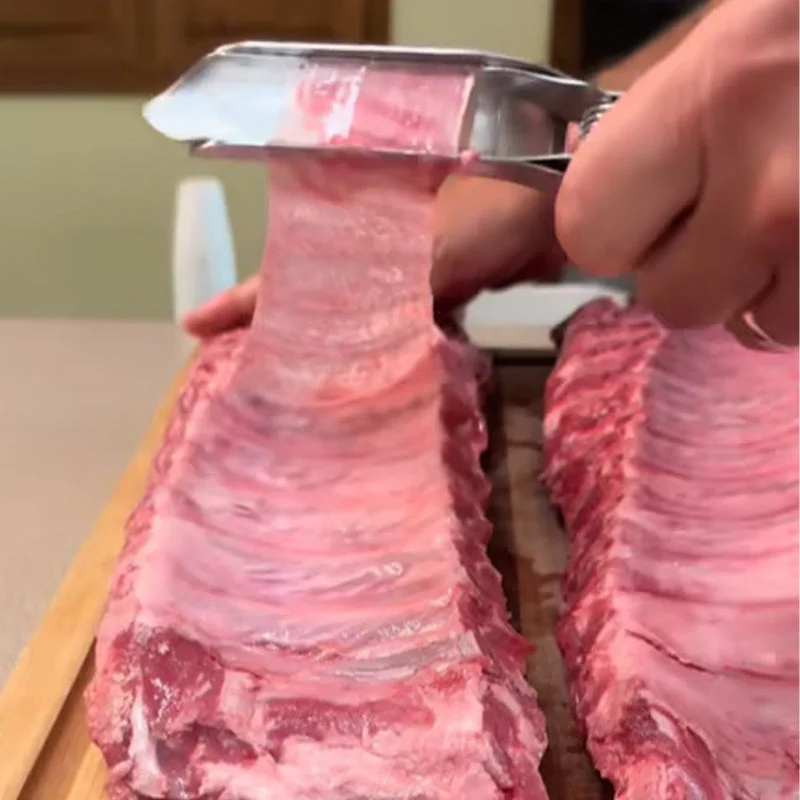 🏆Demi - prix à durée limitée✨🥩 Barbecue en acier inoxydable Rib Skinner - Image 2