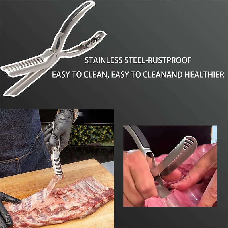 🏆Demi - prix à durée limitée✨🥩 Barbecue en acier inoxydable Rib Skinner - Image 3