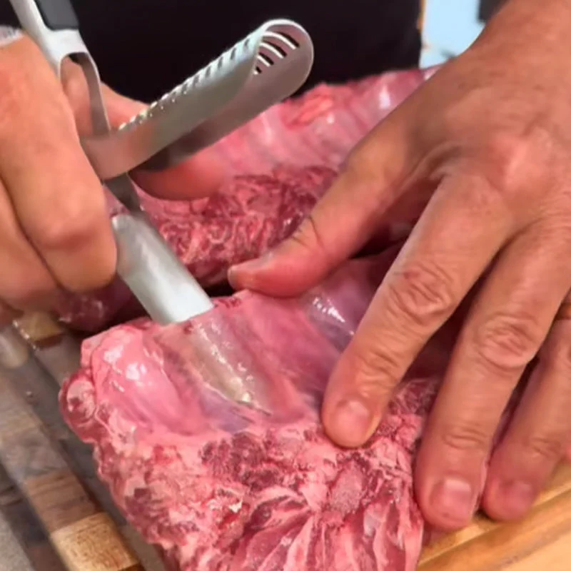 🏆Demi - prix à durée limitée✨🥩 Barbecue en acier inoxydable Rib Skinner - Image 5