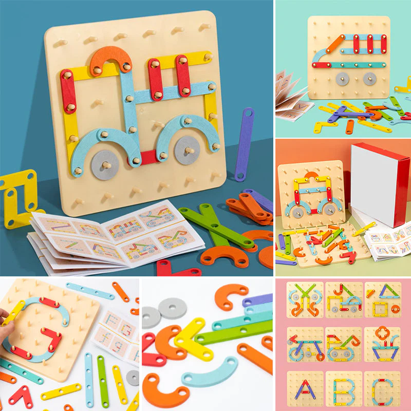 🎁Puzzle à Encastrement Montessori 🎅 Idée Cadeau de Noël !📢📢56% DE RÉDUCTION !!! ✨ - Image 2