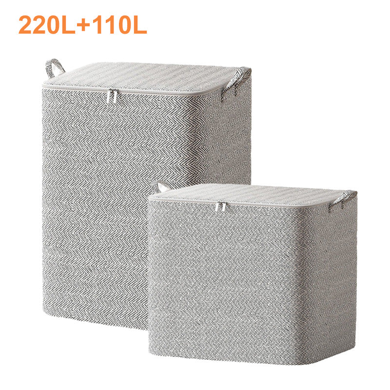 📢📢60 % de réduction !! ⏰Boîte de rangement extra-large avec couvercle - polyvalente pour les vêtements, les couvertures et la literie - Image 12