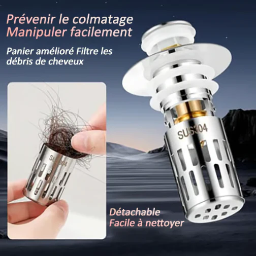 ✨ 74% de réduction& ACHETEZ 3 OBTENEZ 2 GRATUIT - Passoire universelle en acier inoxydable pour évier