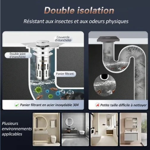 ✨ 74% de réduction& ACHETEZ 3 OBTENEZ 2 GRATUIT - Passoire universelle en acier inoxydable pour évier - Image 3