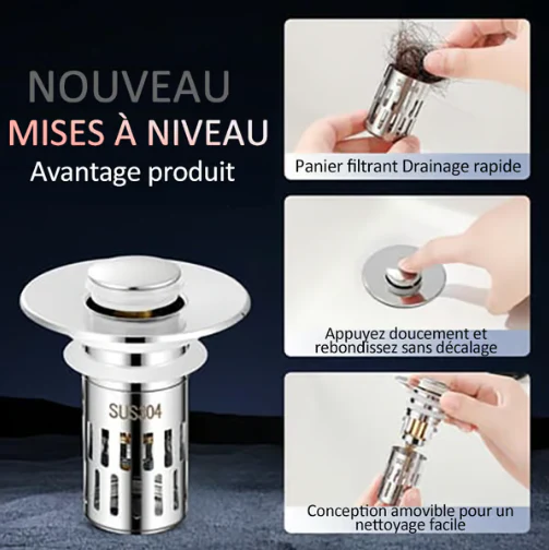 ✨ 74% de réduction& ACHETEZ 3 OBTENEZ 2 GRATUIT - Passoire universelle en acier inoxydable pour évier - Image 4