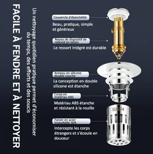 ✨ 74% de réduction& ACHETEZ 3 OBTENEZ 2 GRATUIT - Passoire universelle en acier inoxydable pour évier - Image 8