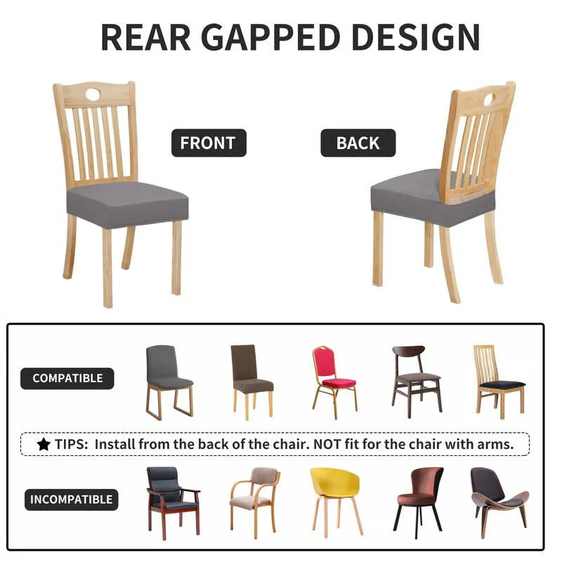 Housses de chaise extensibles et imperméable🎯Achetez 1 article → Recevez 4 pièces ! 🎁 - Image 6