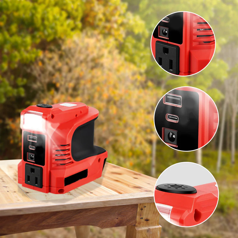 🔌【Smart Powerbank】Mini convertisseur DC/AC - 220W powerbank portable ! ⚡ Convient pour les voitures, les camping-cars, l'utilisation en extérieur et les maisons d'été - Image 4