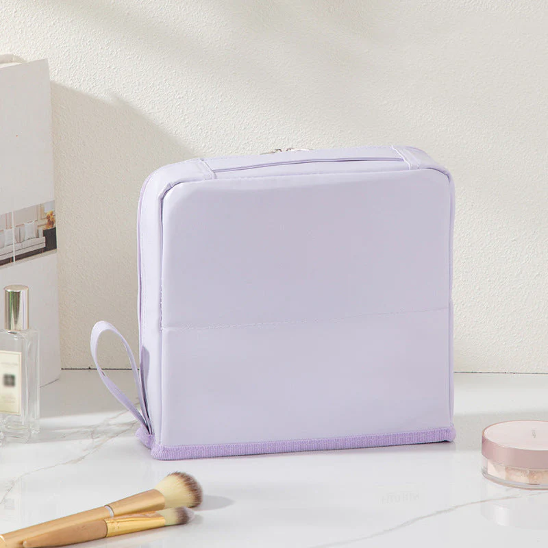 📢📢50 % de réduction !! ⏰Trousse à cosmétiques élégante à compartiments – Style minimaliste, rangement intelligent et ultra-pratique ✨ - Image 11