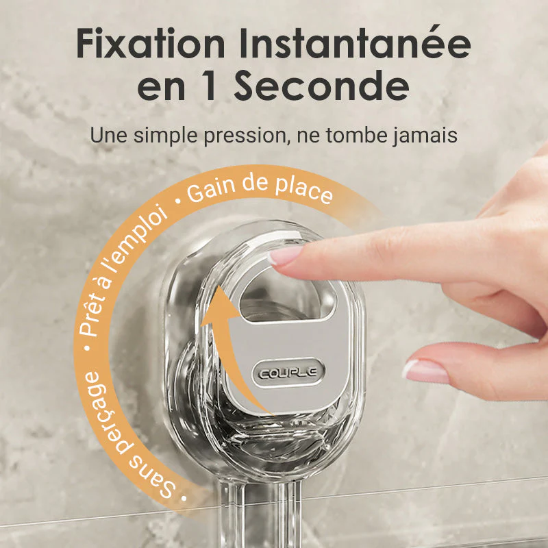 Support de rangement à ventouses avec trou de drainage - Image 2