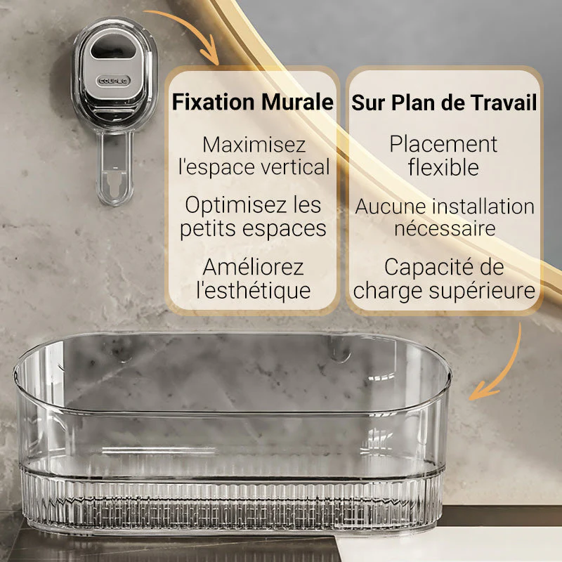 Support de rangement à ventouses avec trou de drainage - Image 4