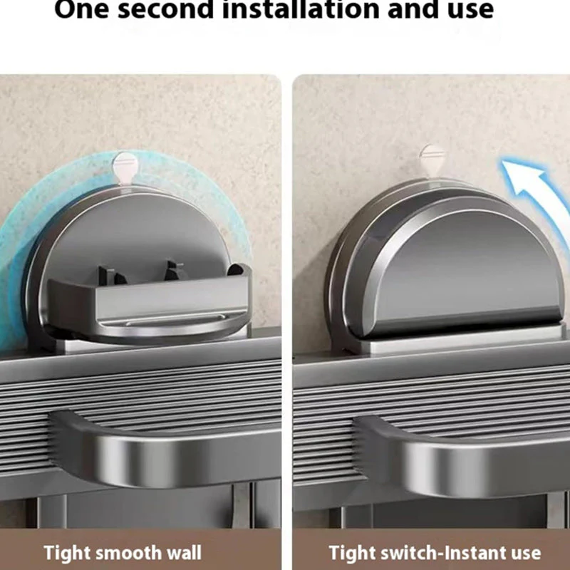 Suction Cup Telescopic Punch-Free Towel Shelf - Image 4