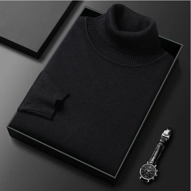 🧵 60 % DE RÉDUCTION MAINTENANT ! ✨ Pull en cachemire haut de gamme pour homme - Doux et respirant, style polyvalent pour le bureau ou les tenues décontractées 🍂📦 - Image 10