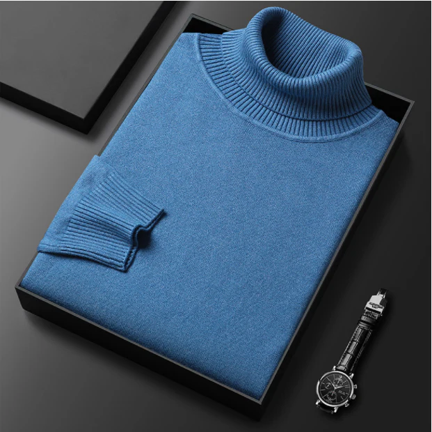🧵 60 % DE RÉDUCTION MAINTENANT ! ✨ Pull en cachemire haut de gamme pour homme - Doux et respirant, style polyvalent pour le bureau ou les tenues décontractées 🍂📦 - Image 9
