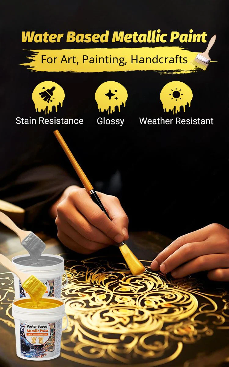 Peinture en Feuille d'Or à Base d'Eau pour l'Art, la Peinture et l'Artisanat - Image 20