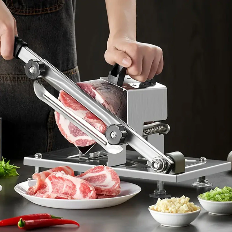 đ„Grande vente 50% de rĂ©ductionđ„ Trancheuse Ă viande surgelĂ©e manuelle