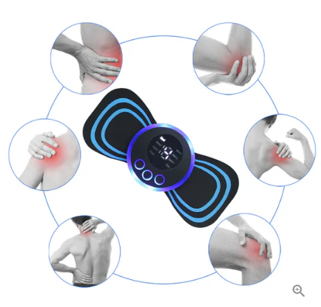 📢Achate plus, économisez plus.💪 Masseur Portable avec 8 Modes et Écran LCD - Mini Stimulateur Musculaire pour Soulagement de la Douleur 🚶♀️ - Image 4