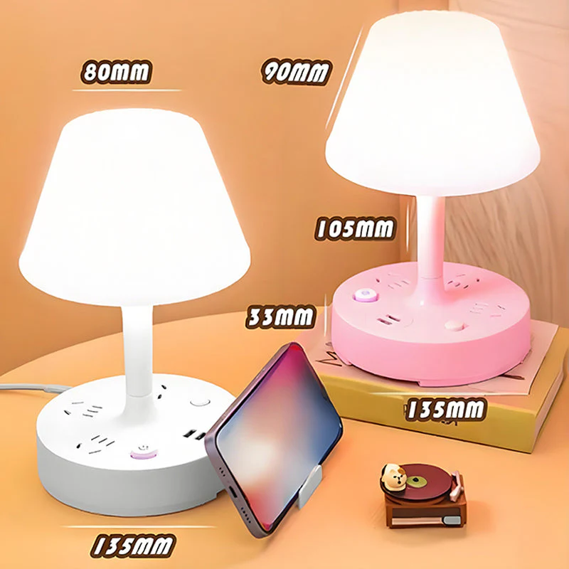 🔥✨Lampe de table avec port USB et prise électrique - Image 7