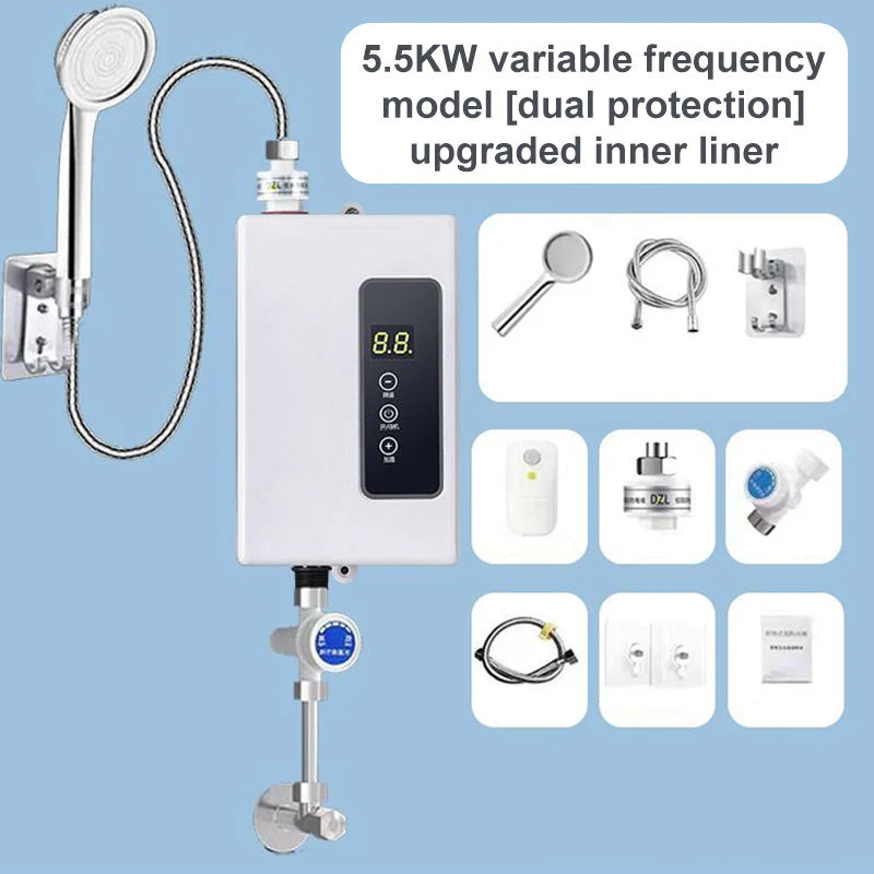 🔥 60% DE RÉDUCTION ! ✨ Chauffe-eau Instantané sans Réservoir - Design Compact avec Contrôle de Température Numérique pour Économie d'Énergie ⚡🚿 - Image 11
