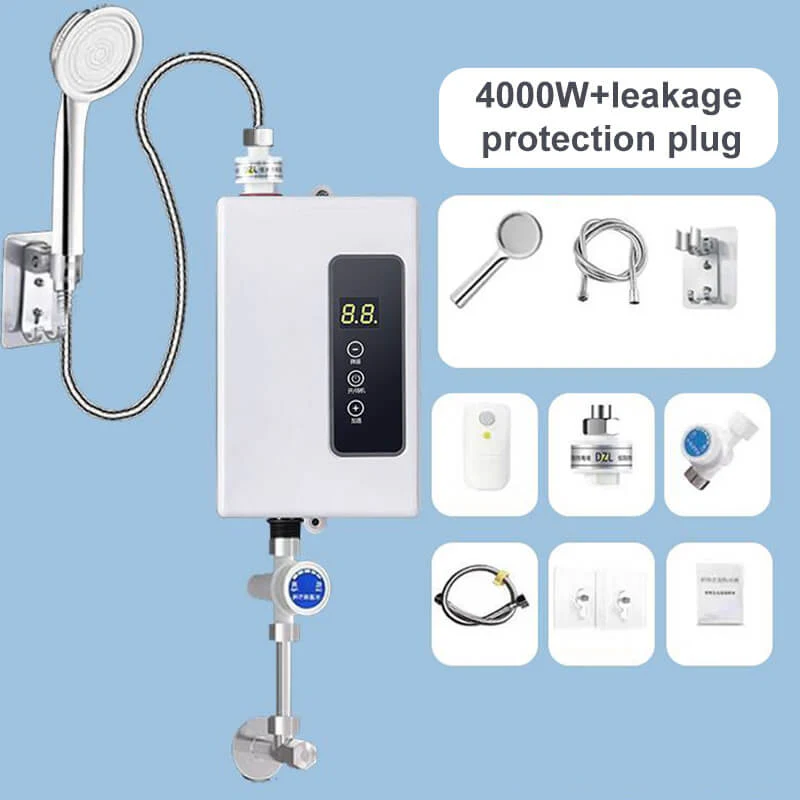🔥 60% DE RÉDUCTION ! ✨ Chauffe-eau Instantané sans Réservoir - Design Compact avec Contrôle de Température Numérique pour Économie d'Énergie ⚡🚿 - Image 7