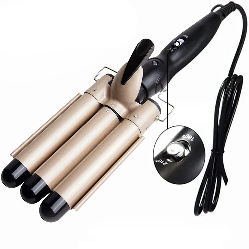 👧50% de réduction pour une durée limitée✨🔥3-Barrel Curling Iron avec température réglable - Image 6