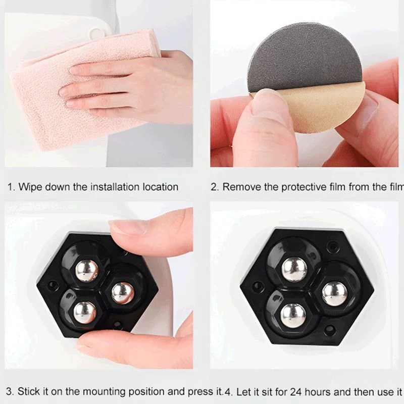 🔥New Hot Selling❤️🔥 360° Rotating Three-ball Casters 4pcs/pack - Image 9