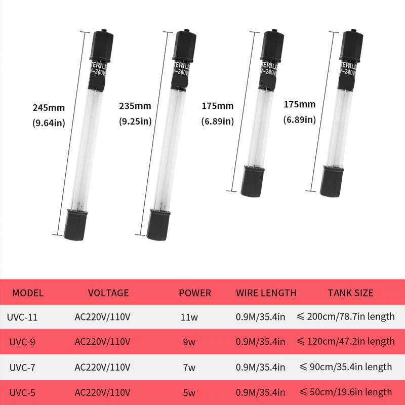 📢📢60 % de réduction !! ⏰Stérilisateur UV à minuterie pour la désinfection de l'eau des aquariums - Image 8
