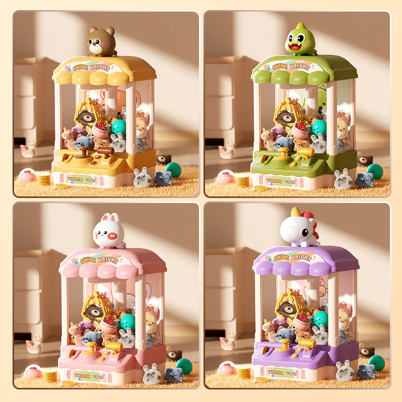 📢📢50 % de réduction !!! 🎅 Machine à pince animaux mignonne pour enfants 🎉 Comprend des peluches et des jouets en capsule🧸 - Image 6