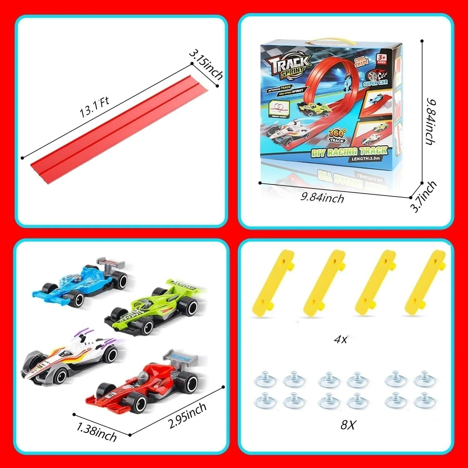 🎄🎁 Cadeau surprise de Noël 2025 : Piste de course flexible à faire soi-même 🚗✨ - Image 7