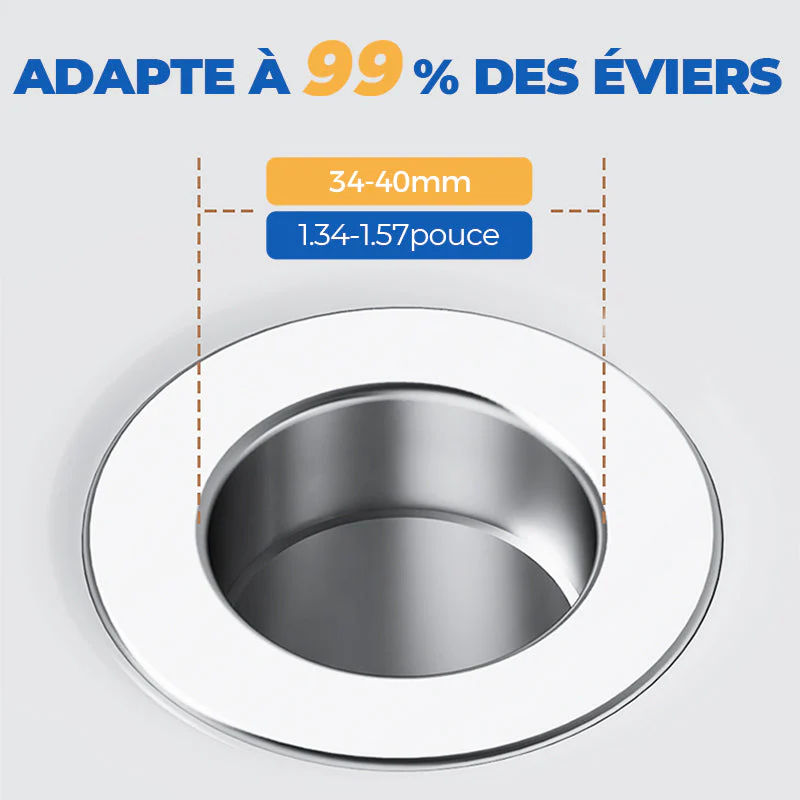 🚰 ACHETEZ 1 - RECEVEZ 1 GRATUIT ! ✨ Filtre de Vidange d'Évier Universel - Retient les Déchets sans Bloquer l'Eau, Installation Facile et Nettoyage Rapide 🛠️📦 - Image 3