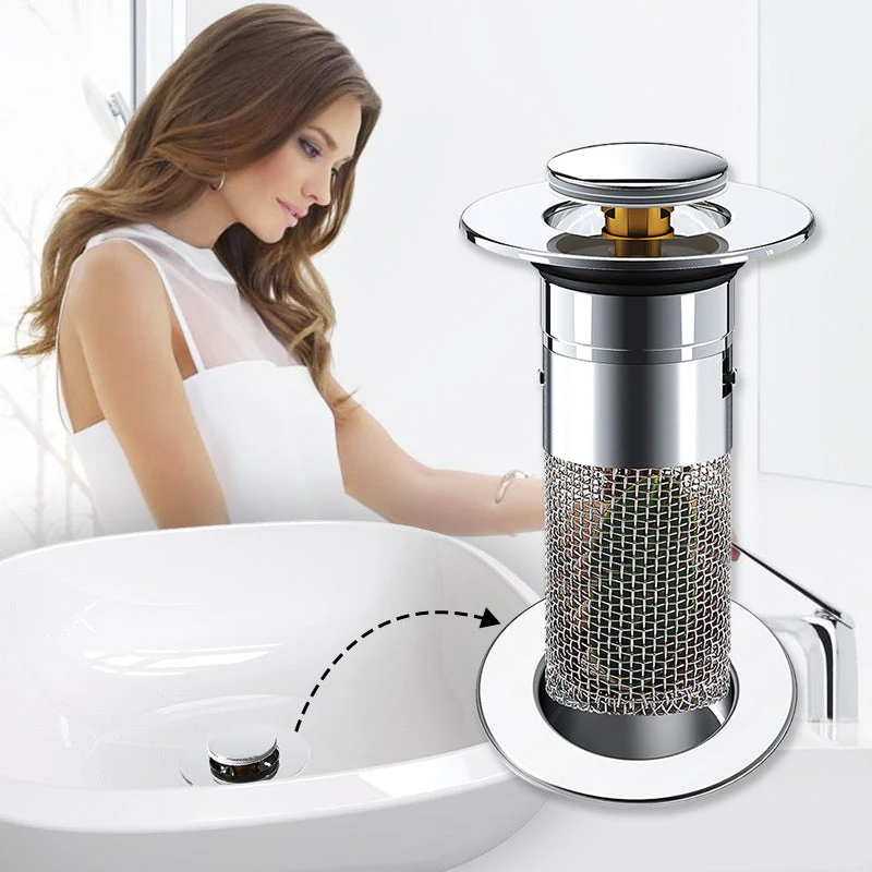 🚰 ACHETEZ 1 - RECEVEZ 1 GRATUIT ! ✨ Filtre de Vidange d'Évier Universel - Retient les Déchets sans Bloquer l'Eau, Installation Facile et Nettoyage Rapide 🛠️📦 - Image 4