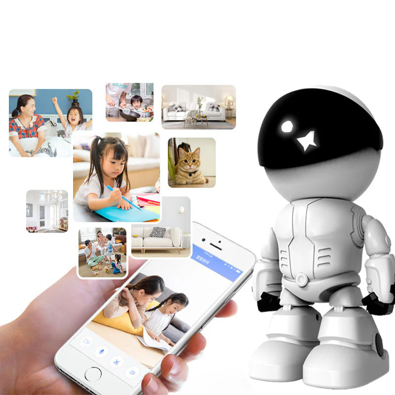 ⏳Spécial à durée limitée⏰Caméra en Forme de Robot Intérieur Sans Fil avec Détection de Mouvement - Image 4