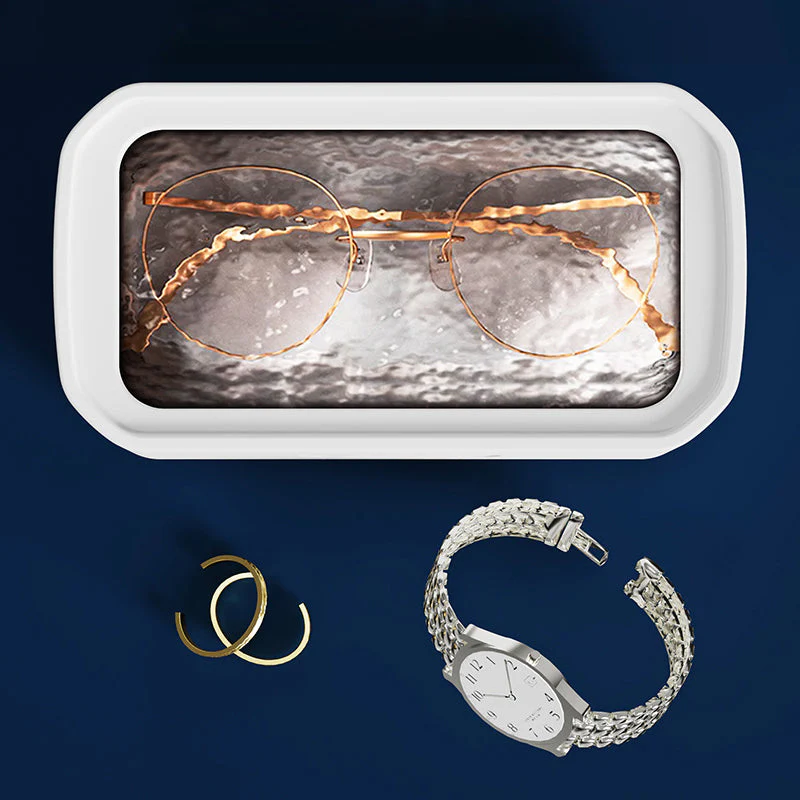 📢📢60 % de réduction !! ⏰Nettoyeur à ultrasons 650 ml pour bijoux et lunettes - Image 2