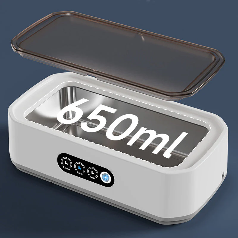 📢📢60 % de réduction !! ⏰Nettoyeur à ultrasons 650 ml pour bijoux et lunettes - Image 5