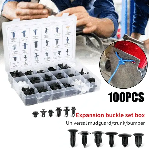📢📢Achetez 5 obtenez 5 gratuits⏰ Lot de 100 Clips à Vis d‘Extension – Universel, Haute Compatibilité & Installation Facile 🧰