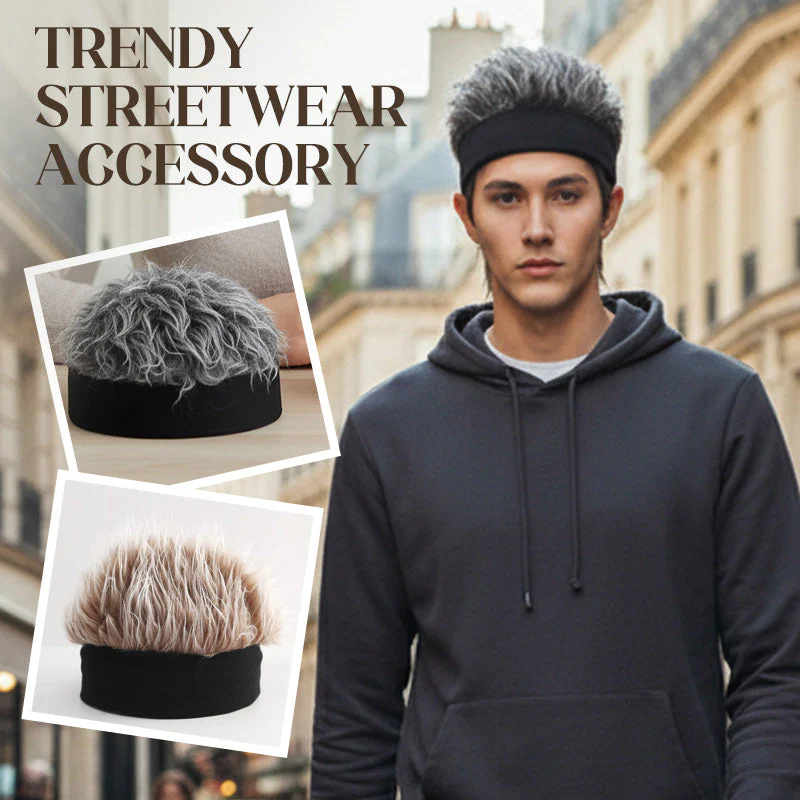 📢📢50 % de réduction !! ⏰Chapeau perruque unisexe style hip-hop - Image 2